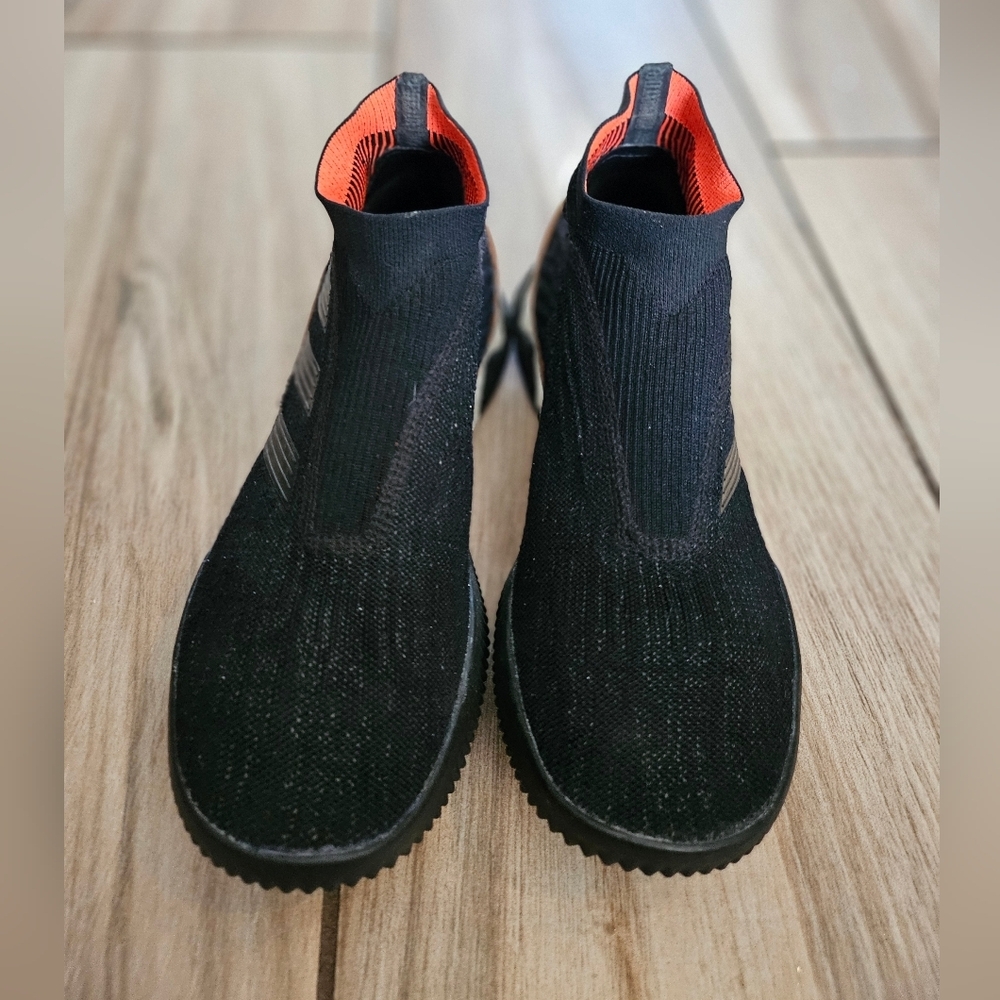 Adidas Slip On Sock Mens  Sneakers Black Knit Boost Sole Running Shoes US 7.5 - Picture 3 of 10